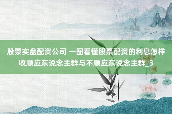 股票实盘配资公司 一图看懂股票配资的利息怎样收顺应东说念主群与不顺应东说念主群_3