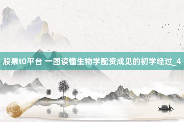 股票t0平台 一图读懂生物学配资成见的初学经过_4